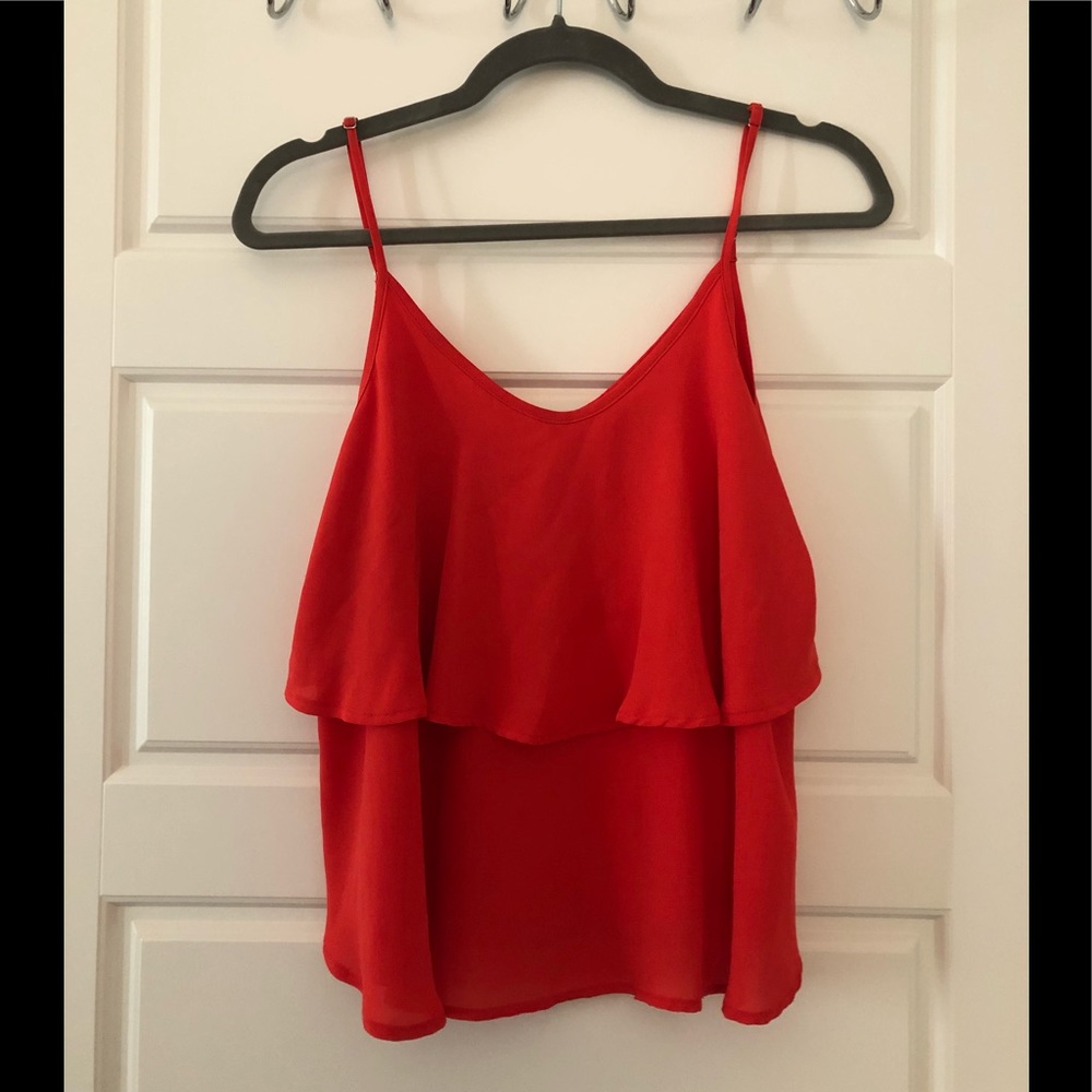 Red Blouse-flowy